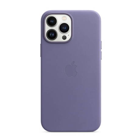 Apple iPhone 13 Pro Max etui skórzane Leather Case MagSafe MM1P3ZM/A - fioletowe (Wisteria)