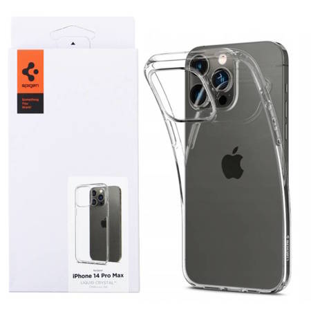 Apple iPhone 14 Pro Max etui silikonowe Spigen Liquid Crystal ACS04809 - transparentne 
