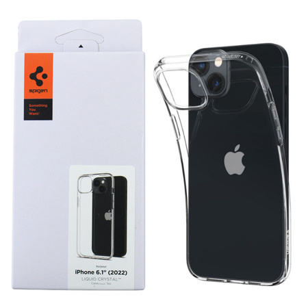 Apple iPhone 14 etui silikonowe Spigen Liquid Crystal  ACS05033 - transparentne 