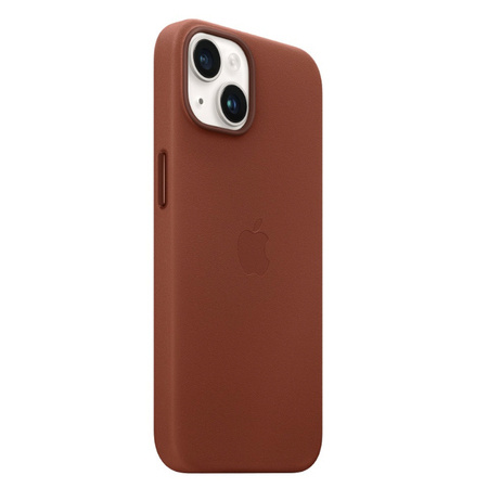 Apple iPhone 14 etui skórzane Leather Case MagSafe MPP73ZM/A - brązowe (Umber)