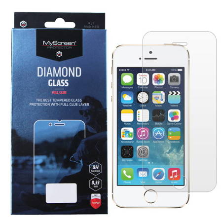 Apple iPhone 5/ 5s/ 5c/ SE szkło hartowane MyScreen Diamond Glass Full Glue 