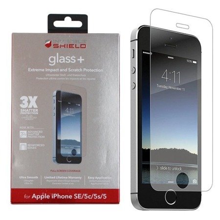 Apple iPhone 5/ 5s/ 5c/ SE szkło hartowane Zagg Glass+ 