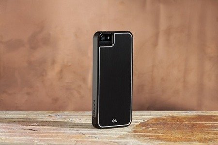 Apple iPhone 5/ 5s/ SE etui Case-Mate Brushed Aluminium Effect CM022945 - czarne