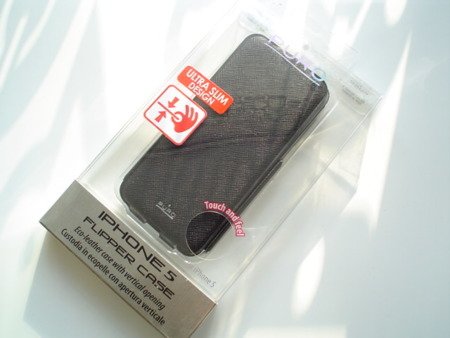 Apple iPhone 5/ 5s/ SE etui Puro Flipper Case IPC5FLIPBLK - czarne