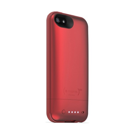 Apple iPhone 5/ 5s/ SE etui i bateria w jednym 2100 mAh Mophie 2397_JPP-IP5-RED-I - czerwone