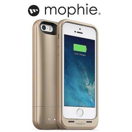 Apple iPhone 5/ 5s/ SE etui ładujące z pamięcią 32 GB Mophie 2936_SP-IP5-32GB-GLD - złote