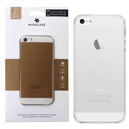 Apple iPhone 5/ 5s/ SE etui silikonowe Miracase TPU Case - przezroczyste