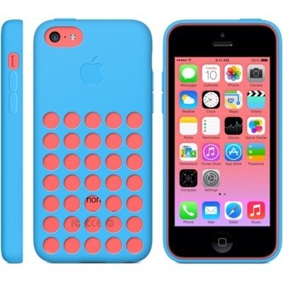Apple iPhone 5c oryginalne etui MF035ZM/A - niebieskie