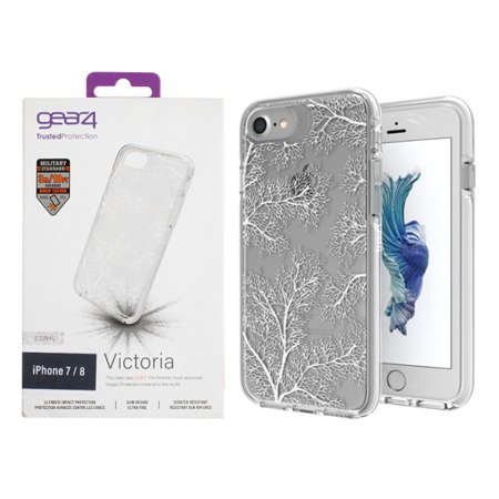 Apple iPhone 6/ 6s/ 7/ 8 etui GEAR4 Victoria Coral IC67VICCRL - transparentne