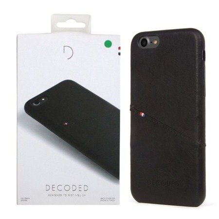 Apple iPhone 6/ 6s/ 7/ 8 etui skórzane Decoded  - czarne