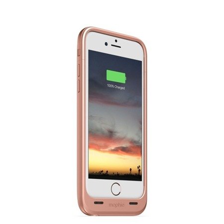 Apple iPhone 6/ 6s etui i bateria w jednym 2750mAh Mophie Juice Pack Air - złotoróżowe