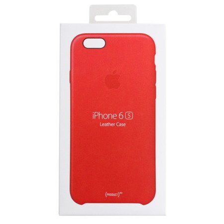 Apple iPhone 6/ 6s etui skórzane MGR82ZM/A - czerwone