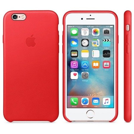 Apple iPhone 6/ 6s etui skórzane MGR82ZM/A - czerwone