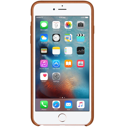 Apple iPhone 6 Plus/ 6s Plus etui skórzane Leather Case MKXC2ZM/A - brązowe (Saddle Brown)
