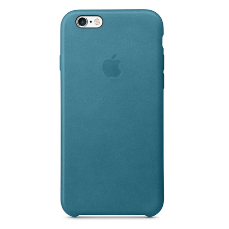 Apple iPhone 6 Plus/ 6s Plus etui skórzane Leather Case MM362ZM/A - niebieskie (Marine Blue) [OUTLET]