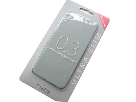 Apple iPhone 6 plus/ 6s Plus etui silikonowe i folia ochronna Puro IPC65503BLK - dymione