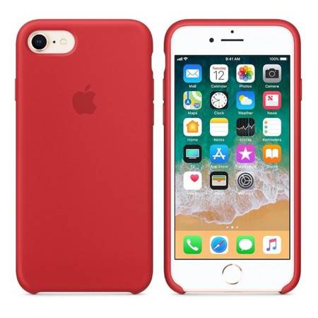 Apple iPhone 7/ 8/ SE 2020 etui silikonowe MQGP2ZM/A - czerwony