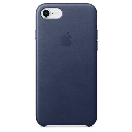 Apple iPhone 7/ 8/ SE 2020 etui skórzane Leather Case MQH82ZM/A - niebieskie (Midnight Blue)