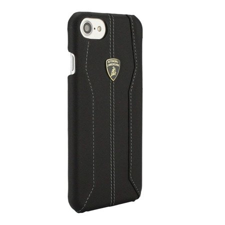 Apple iPhone 7/ 8 etui Automobili Lamborghini Leather Case Huracan D1 - czarne
