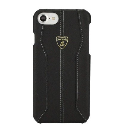 Apple iPhone 7/ 8 etui Automobili Lamborghini Leather Case Huracan D1 - czarne