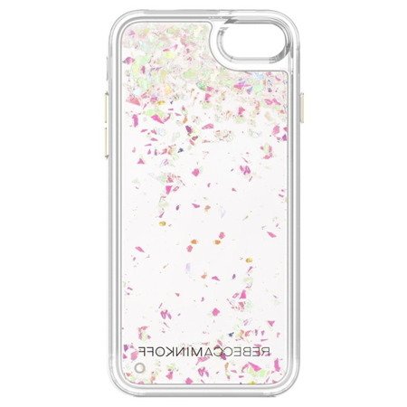 Apple iPhone 7/ 8 etui Rebecca Minkoff Glitterfall Case - transparentne z brokatem