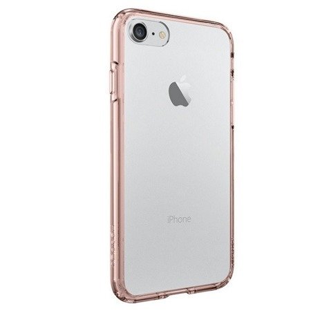 Apple iPhone 7/ 8 etui Spigen Ultra Hybrid 042CS20445 - transparentny z różową ramką