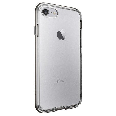 Apple iPhone 7/ 8 etui silikonowe Spigen Neo Hybrid 042CS20522 - transparentny z grafitową ramką
