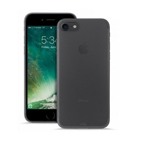 Apple iPhone 7/ 8 etui silikonowe i folia ochronna Puro IPC74703-BLK - dymione