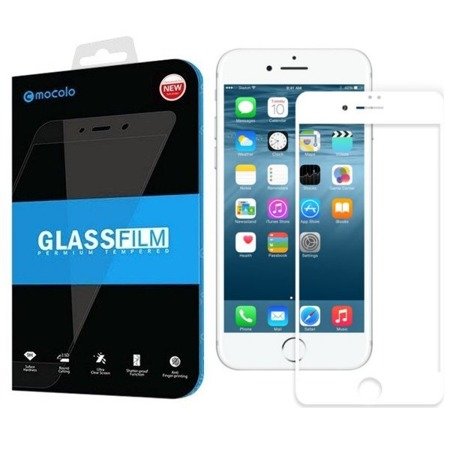 Apple iPhone 7/ 8 szkło hartowane na cały wyświetlacz Mocolo 2.5D - białe
