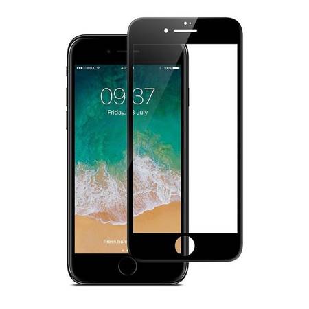 Apple iPhone 7/ 8 szkło hartowane na cały wyświetlacz - czarne