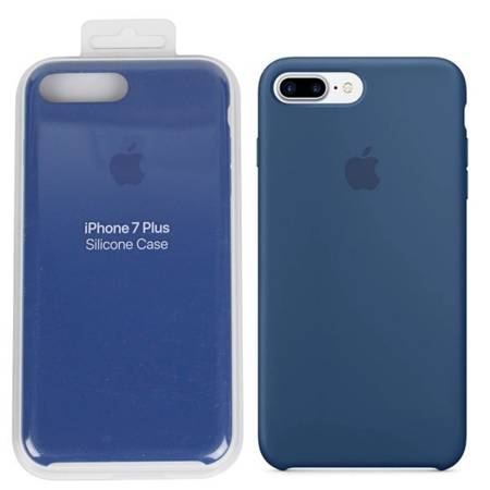 Apple iPhone 7 Plus/ 8 Plus etui silikonowe MMQX2ZM/A  -  granatowy