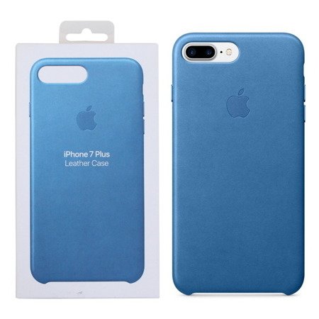 Apple iPhone 7 Plus/ 8 Plus etui skórzane Leather Case MMYH2ZM/A - niebieski (Sea Blue)