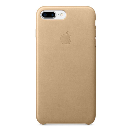 Apple iPhone 7 Plus/ 8 Plus etui skórzane Leather Case MMYL2ZM/A - beżowe (Tan)