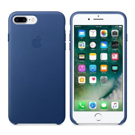 Apple iPhone 7 Plus/ 8 Plus etui skórzane Leather Case MPTF2ZM/A - niebieski