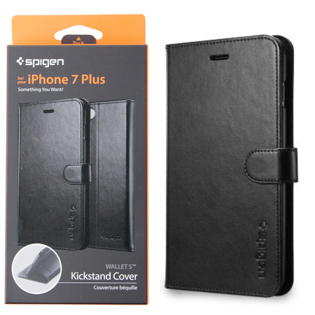 Apple iPhone 7 Plus/ 8 Plus etui z klapką Spigen Wallet S 043CS20543 - czarne