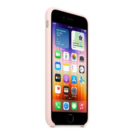 Apple iPhone SE 2020/ SE 2022 etui silikonowe MN6G3ZM/A  - różowe (Chalk Pink)