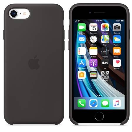 Apple iPhone SE 2020/ SE 2022 etui silikonowe MXYH2ZM/A  - czarny