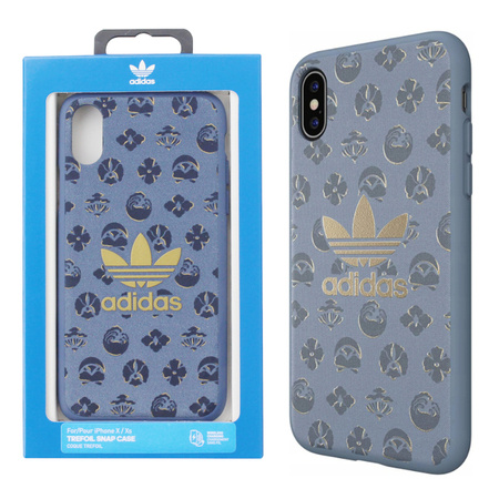 Apple iPhone X/ XS etui Adidas Trefoil Snap Case CM1530 - granatowe