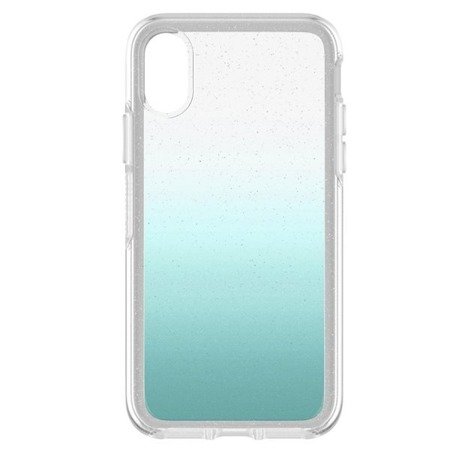 Apple iPhone X/XS etui OtterBox Symmetry - transparentno-niebieski z brokatem