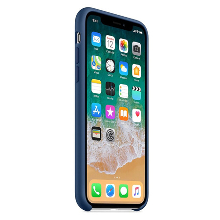 Apple iPhone X etui Silicone Case MQT42ZM/A - niebieskie (Blue Cobalt)