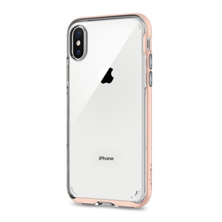 Apple iPhone X etui Spigen Neo Hybrid Crystal 057CS22173 - brzoskwiniowy (Blush Gold)