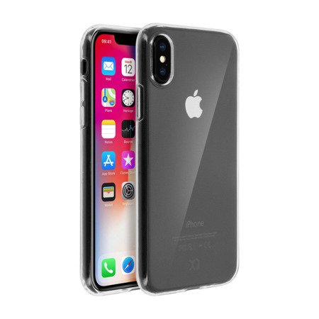 Apple iPhone X etui silikonowe Flex Case Xqisit 29956 - transparentne
