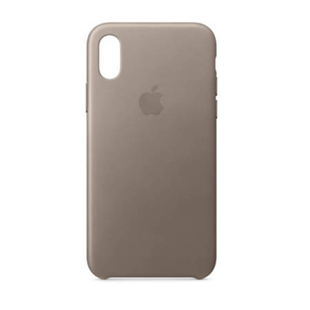 Apple iPhone X etui skórzane Leather Case MQT92ZM/A - beżowe (Taupe)