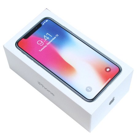 Apple iPhone X oryginalne pudełko 256 GB (wersja UK) - Space Gray