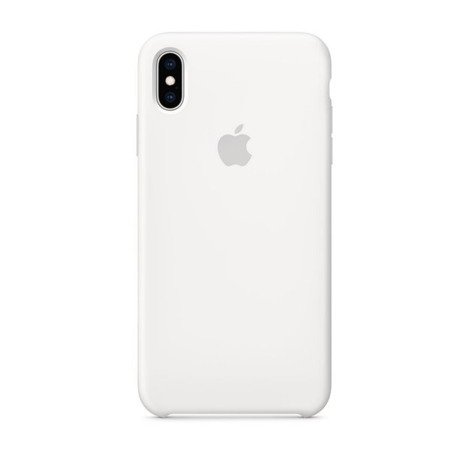 Apple iPhone XS Max etui silikonowe MRWF2ZM/A - białe (White)