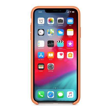 Apple iPhone XS Max etui silikonowe MVF72ZM/A - pomarańczowe (Papaya)