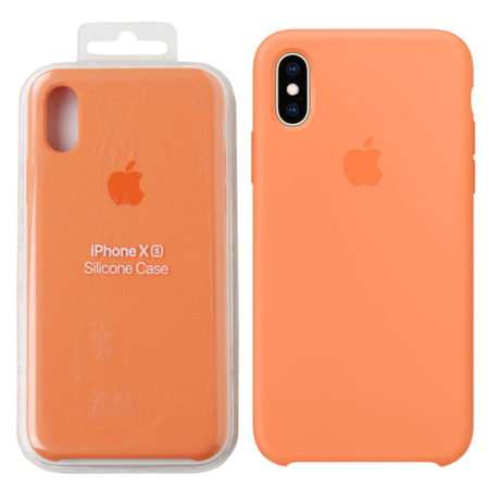 Apple iPhone XS etui silikonowe MVF22ZM/A - pomarańczowe (Papaya)