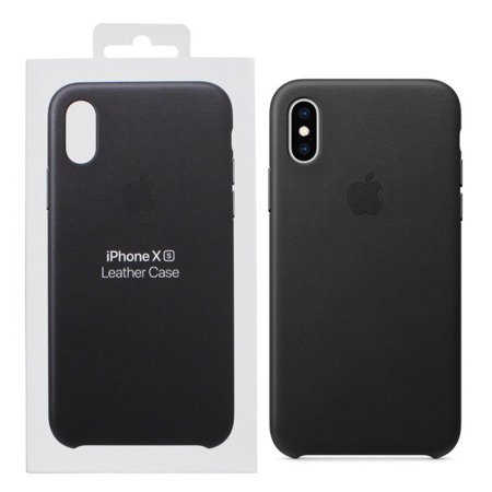 Apple iPhone XS etui skórzane Leather Case MRWM2ZM/A - czarne
