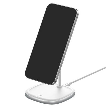 Baseus iPhone 12 ładowarka indukcyjna Swan Wireless Charger - srebrna