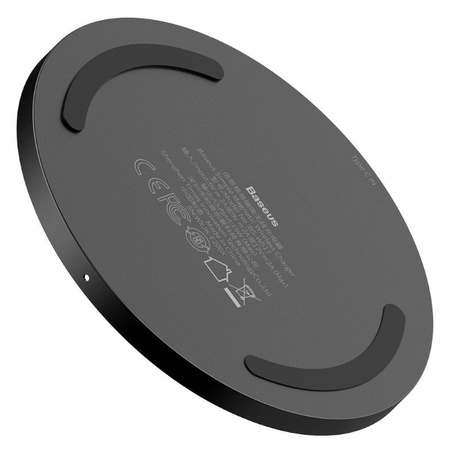 Baseus ładowarka indukcyjna Simple Magnetic Wireless Charger - przezroczysto-czarna